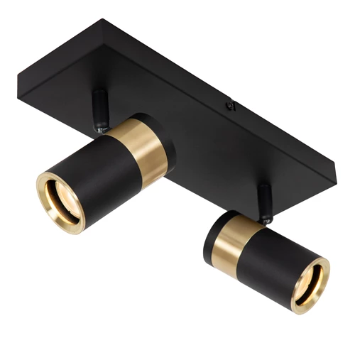 Lucide GORIK - Deckenstrahler - 2xGU10 - Schwarz - detail 3